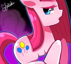 Size: 1099x996 | Tagged: safe, artist:yuyutsuka_0130, pinkie pie, earth pony, pony, female, mare, pinkamena diane pie, solo