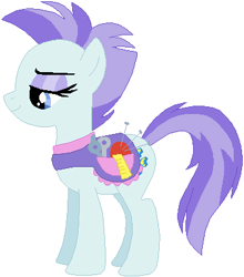 Size: 355x403 | Tagged: safe, artist:ra1nb0wk1tty, roxie, roxie rave, pony, simple background, solo, white background