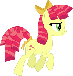 Size: 398x412 | Tagged: safe, artist:ra1nb0wk1tty, candy twirl, pony, simple background, solo, white background