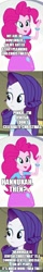 Size: 306x1914 | Tagged: safe, edit, edited screencap, screencap, pinkie pie, rarity, equestria girls, christmas, comic, hanukkah, holiday, jew rarity, judaism, screencap comic