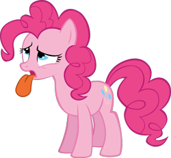 Size: 10969x10121 | Tagged: safe, artist:mrkat7214, pinkie pie, earth pony, pony, absurd resolution, simple background, solo, tongue out, transparent background, vector