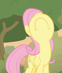 Size: 567x664 | Tagged: safe, screencap, fluttershy, pegasus, pony, sounds of silence, cropped, female, mare, nose in the air, solo