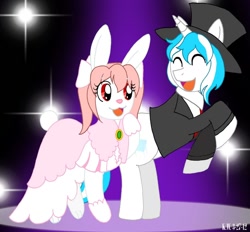 Size: 1000x928 | Tagged: safe, artist:timer rabbit, oc, rabbit, crossover, ice note, mlp tumblr prom, siesta 45, umineko no naku koro ni