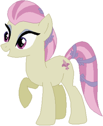 Size: 308x378 | Tagged: safe, artist:ra1nb0wk1tty, fleur de verre, crystal pony, pony, simple background, solo, white background