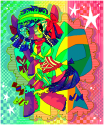 Size: 500x600 | Tagged: safe, artist:njeekyo, oc, oc only, pony, psychedelic