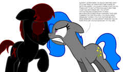 Size: 1140x644 | Tagged: safe, artist:okbutwhytho, oc, oc:grimdark, oc:rapeseed, pony, angry, base used, derpibooru, derpibooru ponified, meta, meta:grimdark, meta:rape, ponified, rapeseed