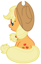 Size: 4705x7248 | Tagged: safe, artist:estories, applejack, earth pony, pony, absurd resolution, simple background, sitting, solo, transparent background, vector