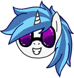 Size: 1085x1133 | Tagged: safe, artist:legendoflink, dj pon-3, vinyl scratch, pony, unicorn, cute, glasses, simple background, smiling, solo, transparent background