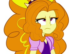 Size: 900x630 | Tagged: safe, artist:wubcakeva, adagio dazzle, equestria girls, eyeroll, simple background, solo, white background