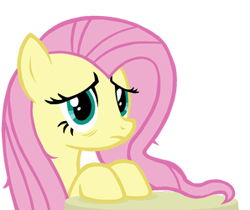 Size: 298x250 | Tagged: safe, artist:twilirity, fluttershy, pegasus, pony, female, mare, simple background, solo, tired, transparent background, vector