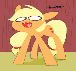 Size: 653x615 | Tagged: safe, artist:askapplejacktoo, applejack, earth pony, pony, ask, askapplejacktoo, descriptive noise, faic, horse noises, solo, tumblr