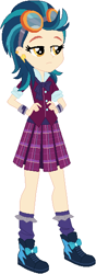 Size: 200x571 | Tagged: safe, artist:ra1nb0wk1tty, indigo zap, equestria girls, clothes, crystal prep academy uniform, school uniform, simple background, solo, white background