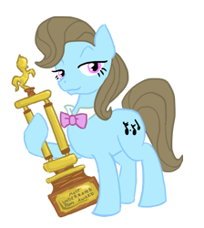 Size: 700x781 | Tagged: safe, artist:bux, beauty brass, award, simple background, transparent background, trophy