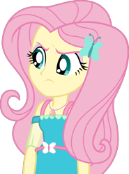 Size: 6000x8087 | Tagged: safe, artist:twilirity, fluttershy, a little birdie told me, better together, equestria girls, absurd resolution, angry, clothes, female, simple background, solo, transparent background, vector