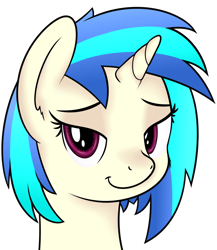 Size: 1444x1666 | Tagged: safe, artist:djdavid98, dj pon-3, vinyl scratch, pony, unicorn, bedroom eyes, bust, looking at you, portrait, shading, simple background, soft shading, solo, transparent background