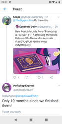 Size: 720x1440 | Tagged: safe, twilight sparkle, twilight sparkle (alicorn), alicorn, a-dressing memories, the last problem, spoiler:a-dressing memories, spoiler:mlp friendship is forever, book, equestria daily, jim miller, meta, twitter