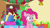 Size: 1280x720 | Tagged: safe, screencap, gummy, pinkie pie, earth pony, pony, best gift ever, christmas, hat, holiday, present, santa hat