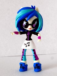 Size: 900x1200 | Tagged: safe, artist:whatthehell!?, dj pon-3, vinyl scratch, equestria girls, bracelet, clothes, doll, equestria girls minis, glasses, irl, jewelry, leggings, photo, shoes, skirt, stars, sunglasses, toy