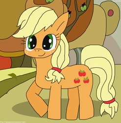 Size: 3248x3288 | Tagged: safe, artist:teamlpsandacnl, applejack, earth pony, pony, cutie mark, female, freckles, hat, mare, solo