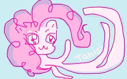 Size: 640x400 | Tagged: safe, artist:tanishi194, pinkie pie, earth pony, pony, female, mare, pink coat, pink mane, solo