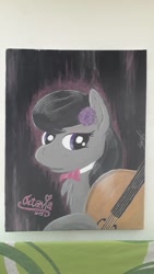 Size: 670x1192 | Tagged: safe, artist:degranomelody, octavia melody, earth pony, pony, solo, traditional art