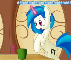 Size: 1280x1077 | Tagged: safe, artist:erthilo, dj pon-3, vinyl scratch, pony, ask, ask octavia, eeee, tumblr