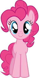 Size: 5987x12000 | Tagged: safe, artist:mrkat7214, pinkie pie, earth pony, pony, call of the cutie, absurd resolution, cute, diapinkes, dilated pupils, simple background, smiling, solo, transparent background, vector