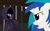 Size: 640x400 | Tagged: safe, artist:herooftime1000, dj pon-3, vinyl scratch, oc, oc:bittersweet nocturne, pony, unicorn, jail cell, octavia in the underworld's cello, pixel art