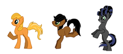 Size: 1024x449 | Tagged: safe, artist:tylerthdragon, big cat, lion, panther, pony, pony creator, bruma, el arca, kairel, noah's ark, panthy, ponified, simple background, white background