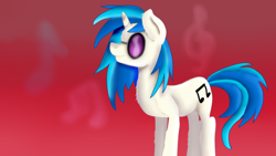 Size: 1280x720 | Tagged: safe, artist:jbond, dj pon-3, vinyl scratch, pony, unicorn, female, horn, mare, solo