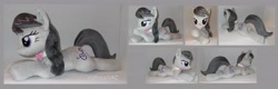 Size: 3796x1212 | Tagged: safe, artist:calusariac, octavia melody, earth pony, pony, irl, photo, plushie, prone, solo