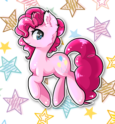 Size: 954x1026 | Tagged: safe, artist:victoriathething, pinkie pie, earth pony, pony, ear fluff, female, looking at you, mare, solo