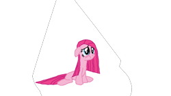 Size: 1280x720 | Tagged: safe, artist:nightshadowmlp, pinkie pie, pony, party of one, pinkamena diane pie, sad, simple background, spotlight, transparent background