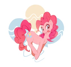 Size: 652x610 | Tagged: safe, artist:lin-麟乜, pinkie pie, earth pony, pony, female, mare, smiling, solo