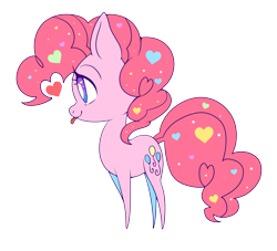 Size: 2808x2551 | Tagged: safe, artist:hosikawa, pinkie pie, earth pony, pony, female, heart eyes, mare, simple background, smiling, solo, tongue out, transparent background, wingding eyes