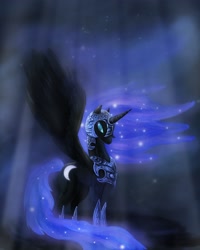 Size: 2362x2953 | Tagged: safe, artist:ankard, nightmare moon, alicorn, pony, female, high res, horn, mare, solo