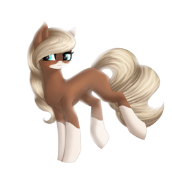 Size: 2000x2000 | Tagged: safe, artist:likelike1, oc, oc only, oc:katrina coffee, earth pony, pony, female, high res, mare, simple background, solo, white background