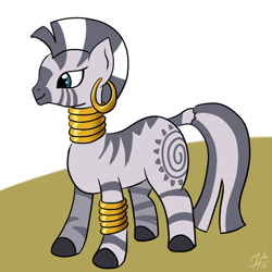 Size: 800x800 | Tagged: safe, artist:tehflah, zecora, zebra, simple background, white background