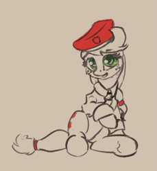 Size: 2405x2631 | Tagged: safe, artist:drafthoof, applejack, earth pony, pony, clothes, female, mare, uniform