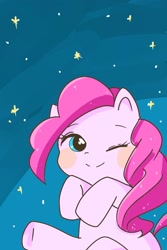 Size: 1334x2000 | Tagged: safe, artist:momizi_bee, pinkie pie, earth pony, pony, cute, daaaaaaaaaaaw, female, mare, solo