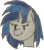 Size: 1388x1568 | Tagged: safe, artist:antique1899, dj pon-3, vinyl scratch, pony, unicorn, bust, simple background, transparent background