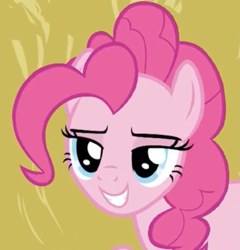 Size: 1289x1340 | Tagged: safe, screencap, pinkie pie, pony, best gift ever, hearth's warming shorts, the great escape room, cropped, lidded eyes, solo