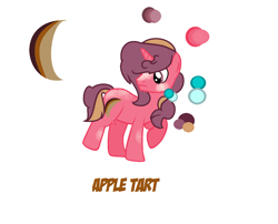 Size: 1424x1152 | Tagged: safe, artist:bluepi, oc, oc only, oc:appletart, pony, unicorn, hard to say anything, color palette, next generation, offspring, parent:big macintosh, parent:sugar belle, parents:sugarmac, simple background, solo, white background