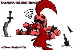 Size: 810x540 | Tagged: safe, katarina, league of legends, ponified, simple background, white background