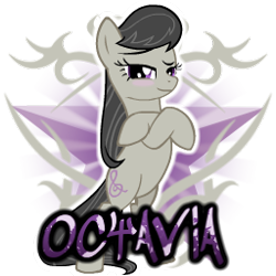 Size: 256x256 | Tagged: safe, artist:thaddeusc, octavia melody, earth pony, pony, simple background, solo, spray, transparent background