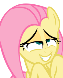 Size: 6000x7346 | Tagged: safe, artist:yourfavoritesenpai, fluttershy, pegasus, pony, absurd resolution, ahegao, open mouth, simple background, solo, transparent background