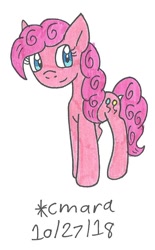 Size: 567x916 | Tagged: safe, artist:cmara, pinkie pie, pony, solo, traditional art