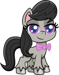 Size: 793x1008 | Tagged: safe, artist:cloudyglow, octavia melody, earth pony, pony, my little pony: pony life, background pony, bowtie, ribbon, simple background, solo, transparent background