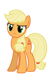 Size: 4839x7000 | Tagged: safe, artist:estories, applejack, earth pony, pony, absurd resolution, hatless, missing accessory, simple background, solo, transparent background, vector