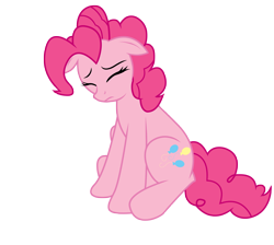 Size: 4277x3827 | Tagged: safe, artist:kooner-cz, pinkie pie, earth pony, pony, sad, simple background, solo, transparent background